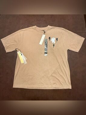 Reason Brand Anti Social Brown Graphic Rhinestone Eagle Tee Men L NWT